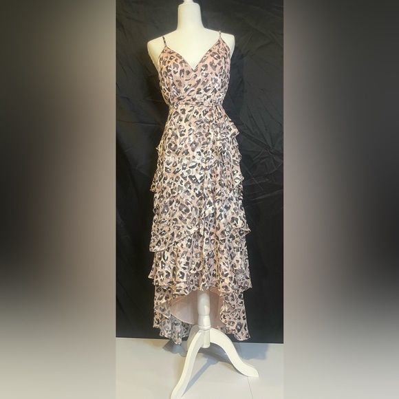 Hutch Women’s Elsa Hi-Low Leopard Print Ruffle Dress,‎ size Medium, EGUC - Picture 9 of 10